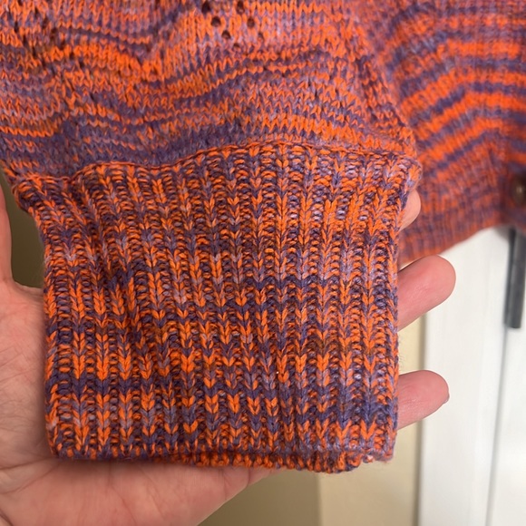 🌈🛍️👠 MULTICOLORED cardigan, size large🛍️🛍️👠 - Picture 7 of 8